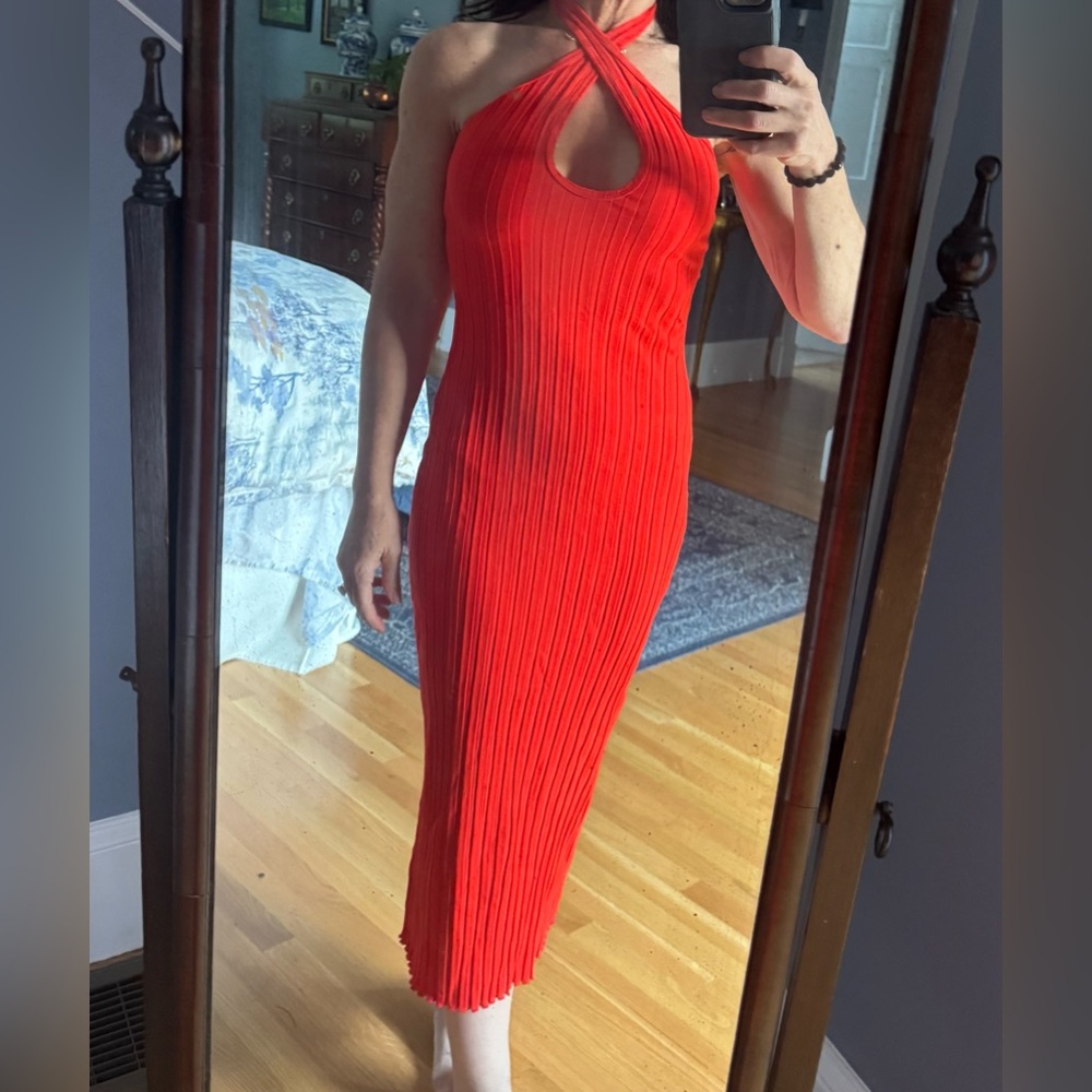 Simon Miller Vibrant Red Midi Dress